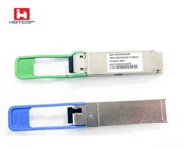 100G QSFP28 Transceiver, BIDI TX1309nm/RX1304nm 40km LC DDM